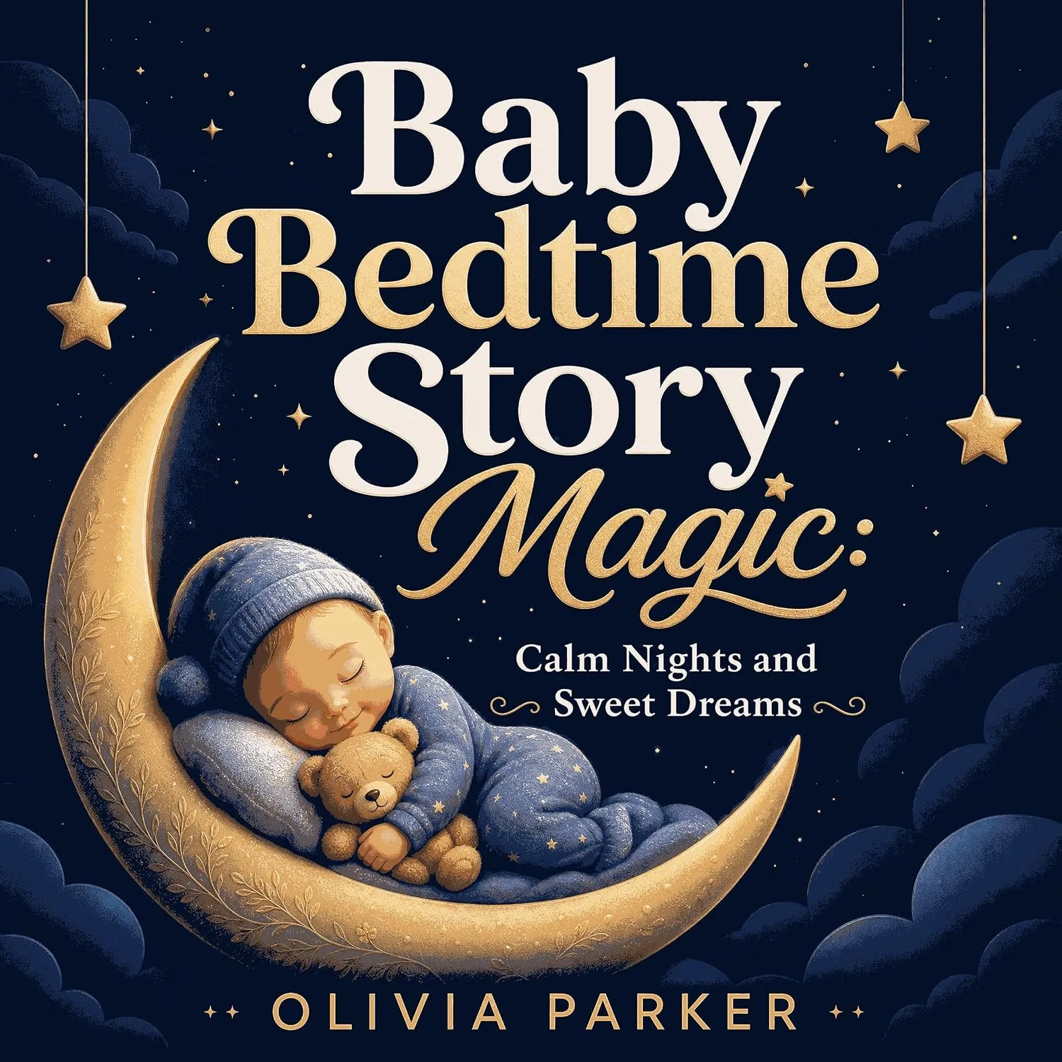 Portada de Baby Bedtime Story Magic: Calm Nights and Sweet Dreams: Soothing lullabies and gentle tales to help little ones wind down and drift off peacefully every night