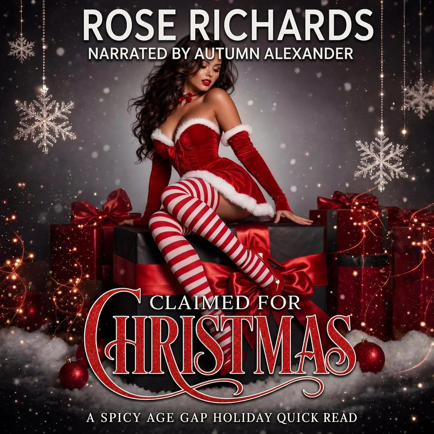 Portada de Claimed for Christmas: A Spicy Age Gap Holiday Quick Read (Forbidden Holiday Wishes)