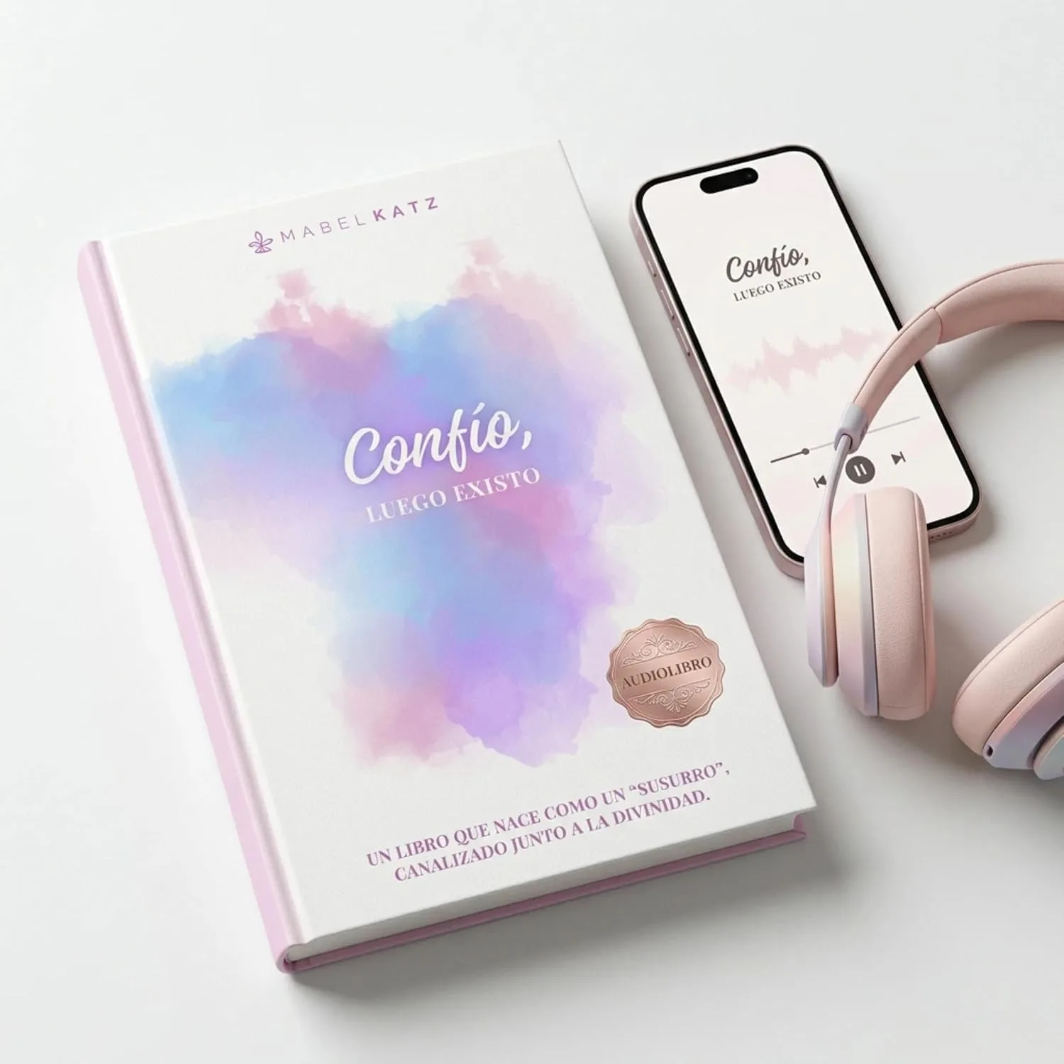 Portada de Confío, luego existo: Un libro que nace como un "susurro", canalizado junto a la Divinidad.