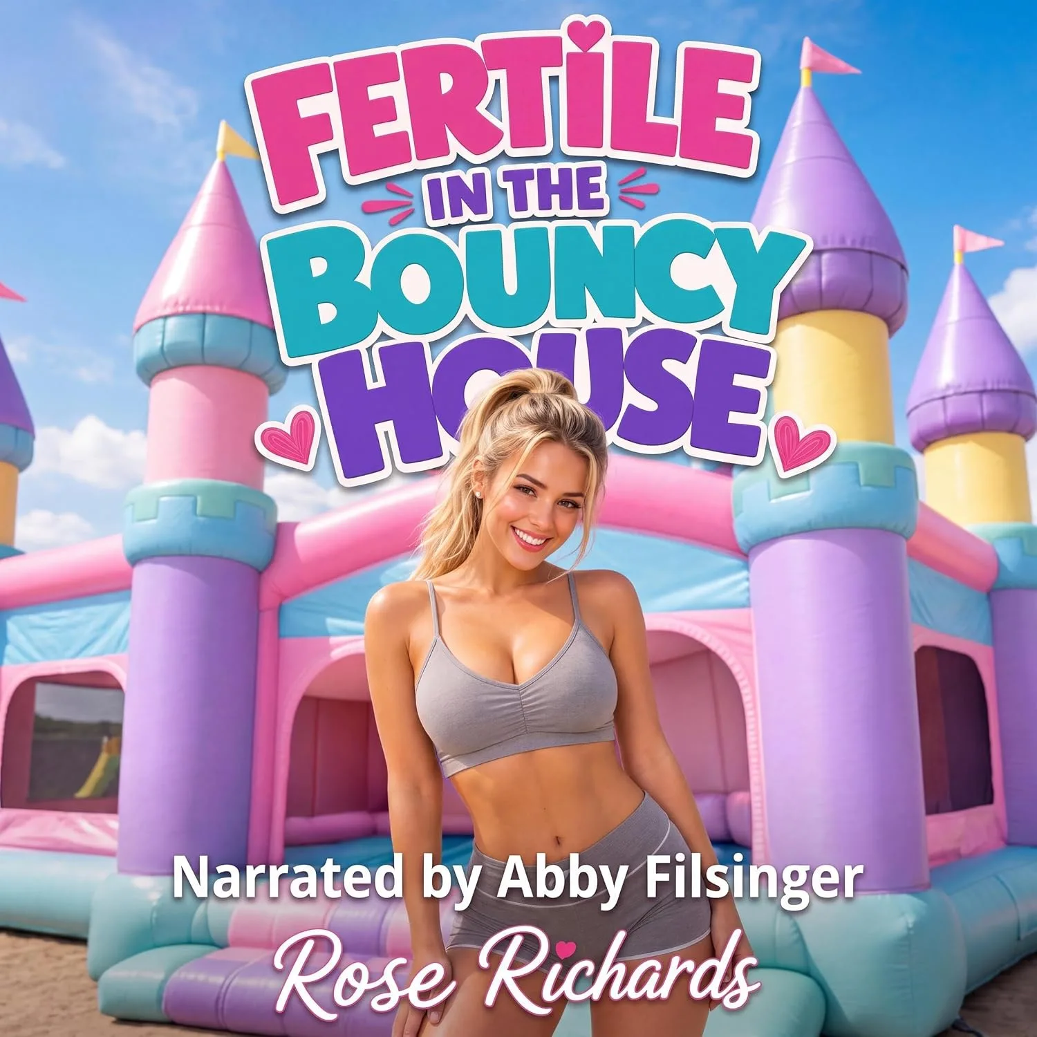 Portada de Fertile in the Bouncy House: A Humorous Age Gap Smutty Short Story (Fertile Chaos)