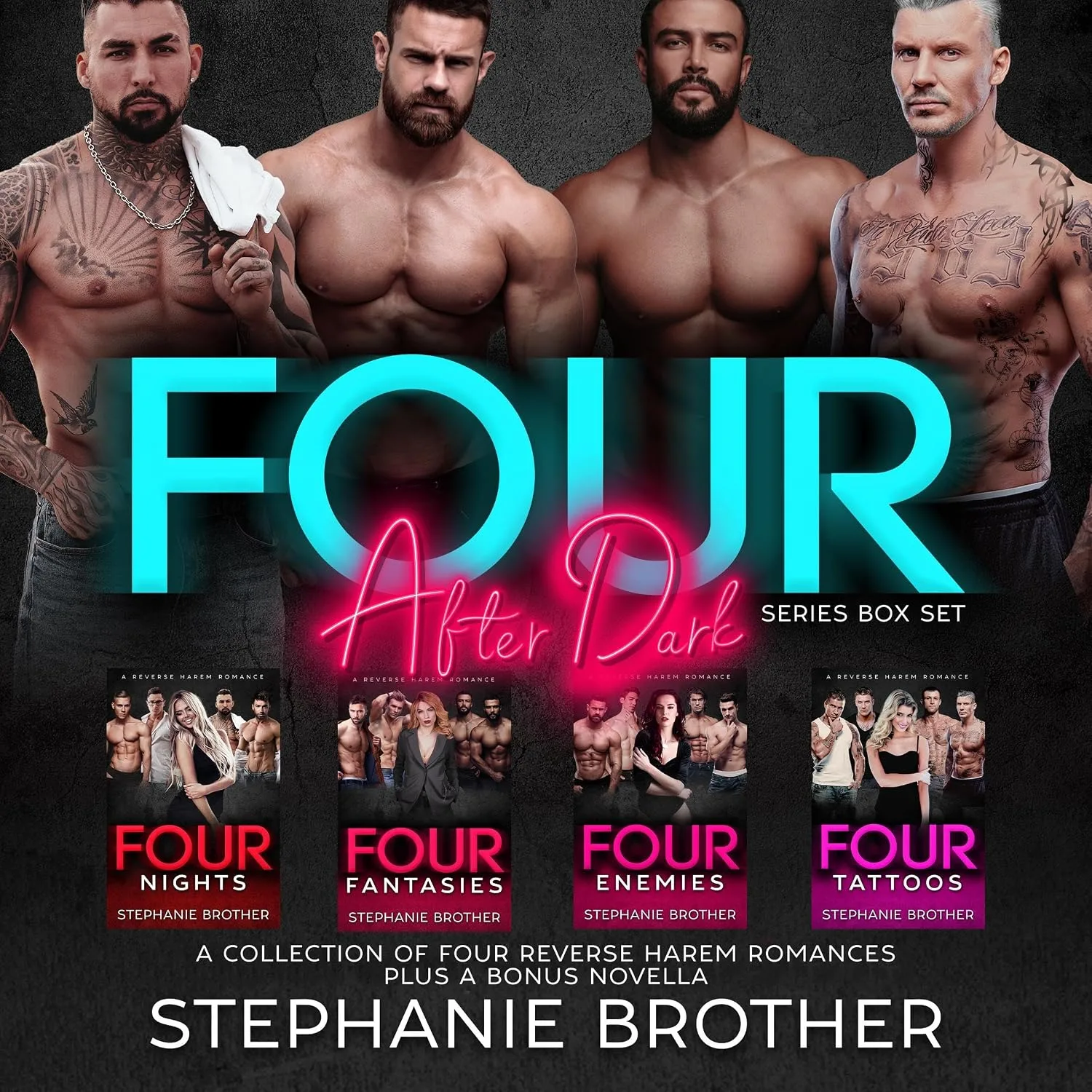 Portada de Four After Dark Series Box Set: A Collection of Four Reverse Harem Romances Plus a Bonus Novella