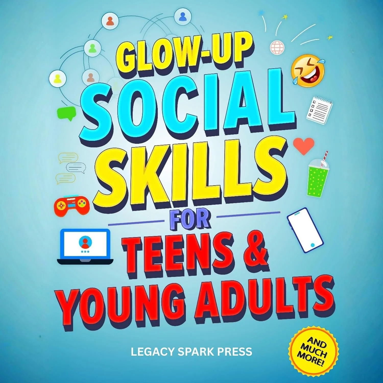 Portada de Glow-Up Social Skills for Teens & Young Adults