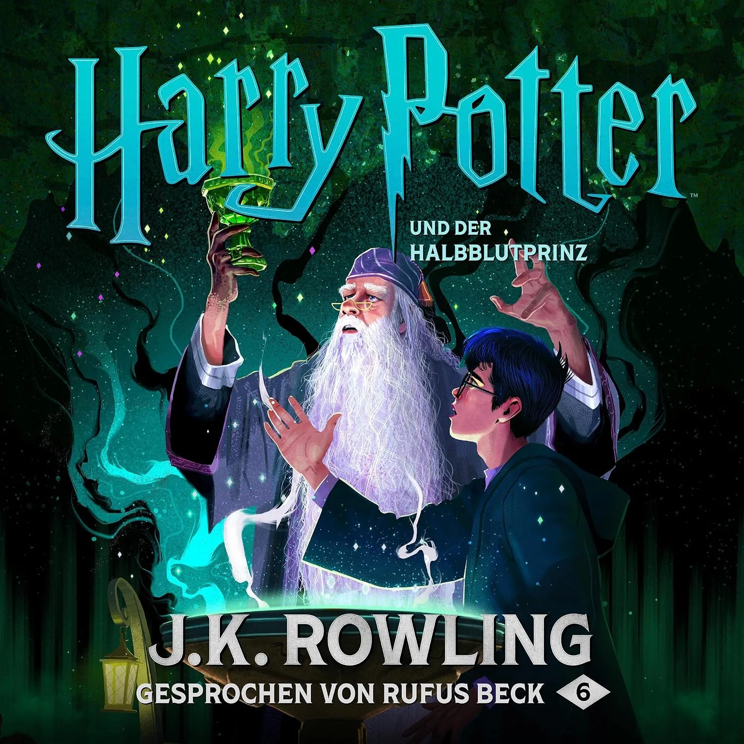Portada de Harry Potter und der Halbblutprinz - Gesprochen von Rufus Beck