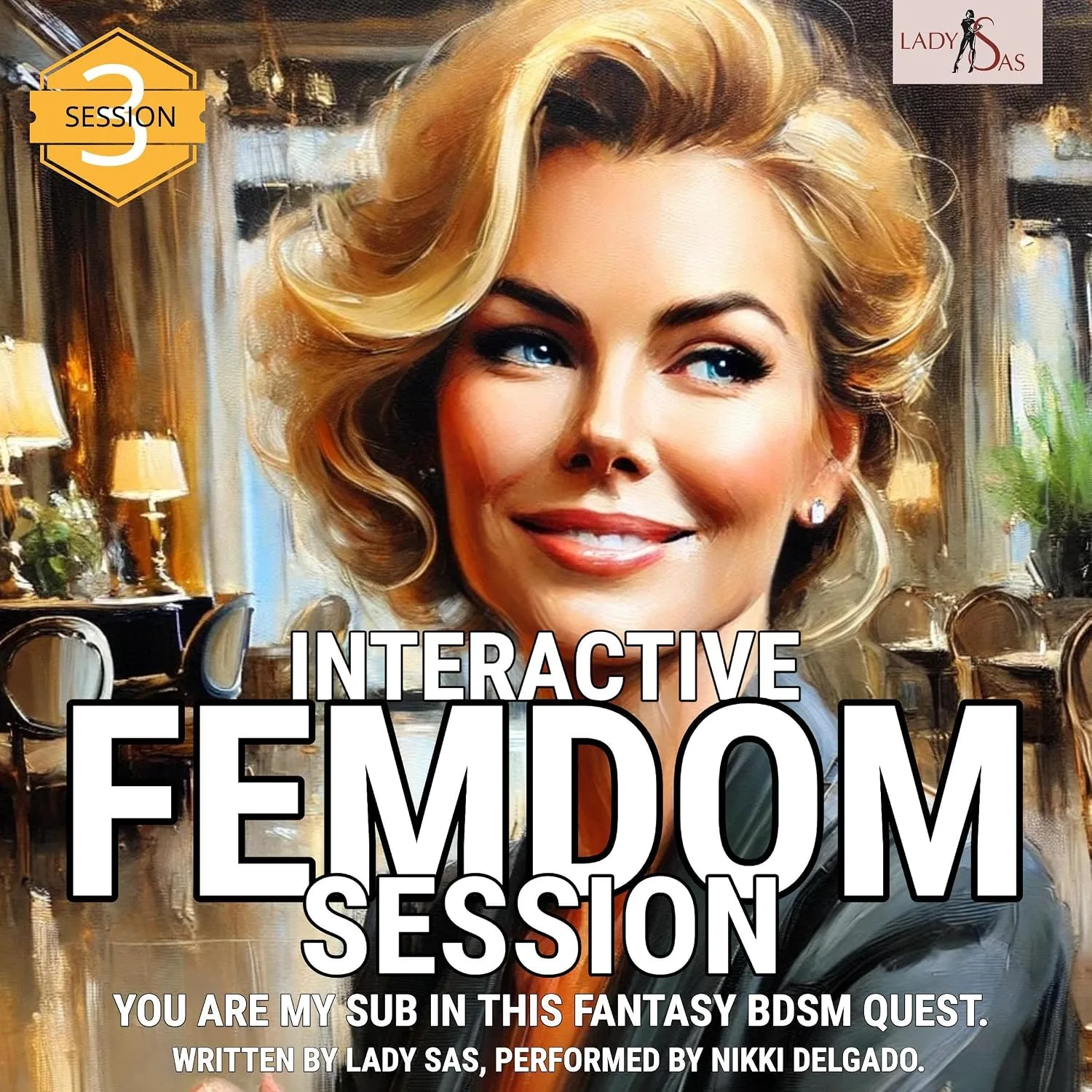 Portada de Interactive Femdom Session. You Are My Sub in This Fantasy BDSM Quest. Session 3.