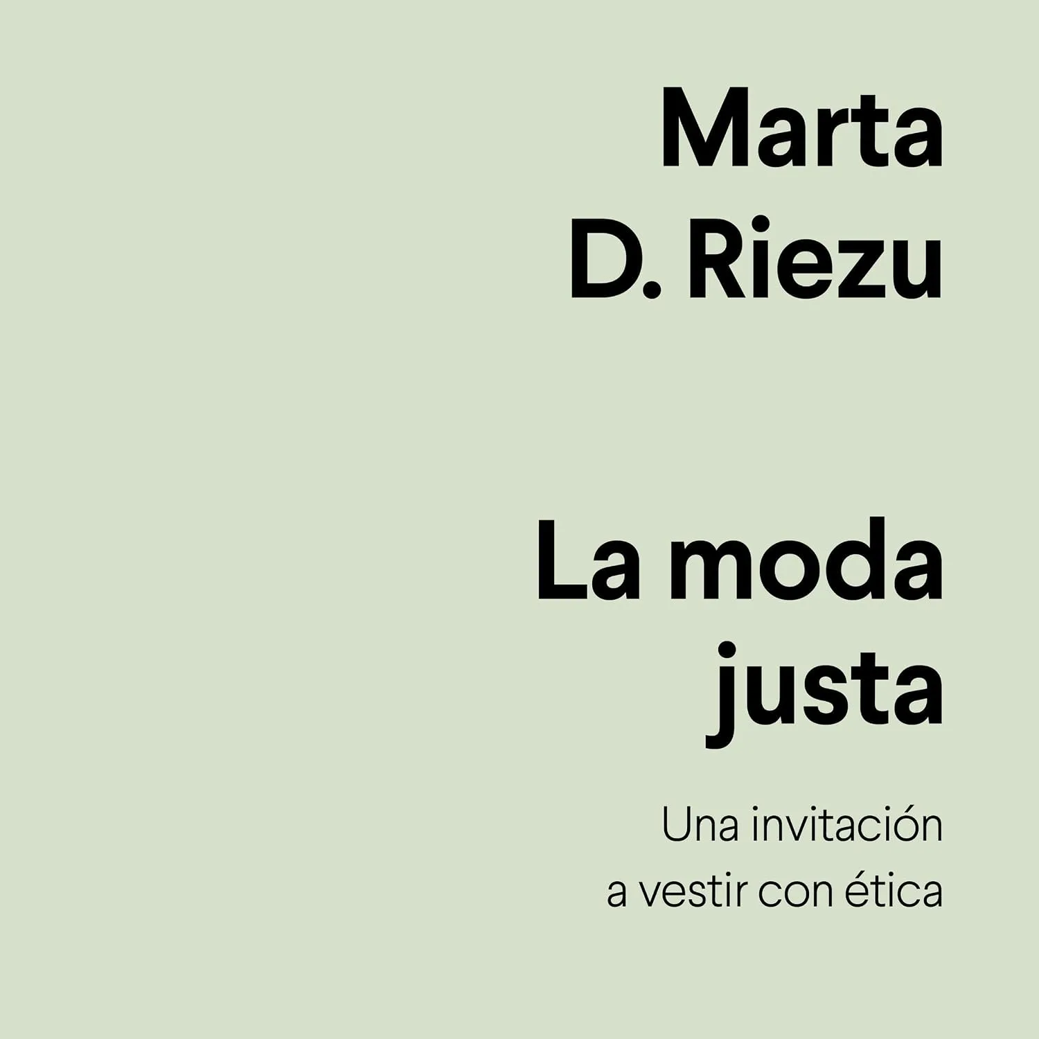 Portada de La moda justa