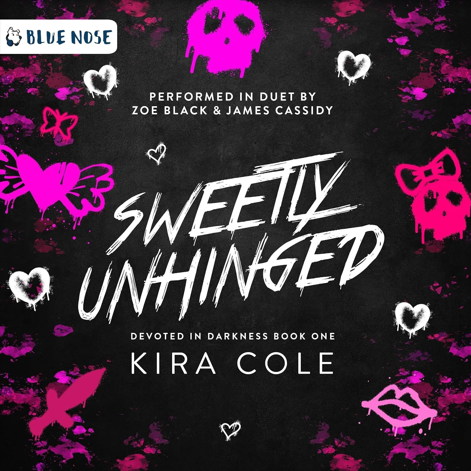 Portada de Sweetly Unhinged: A Dark Rom-Com (Devoted in Darkness, Book 1)