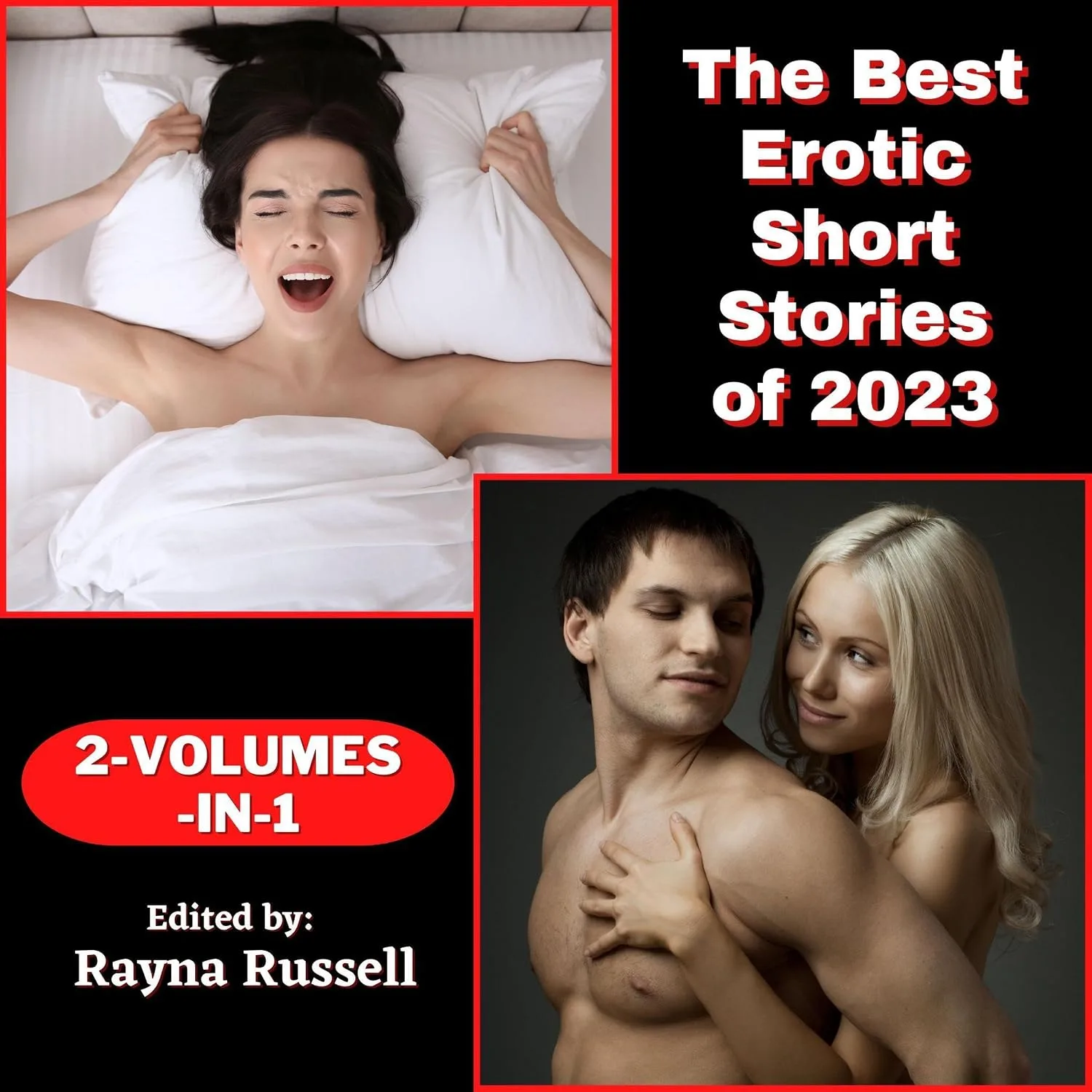 Portada de The Best Erotic Short Stories of 2023: Explicit Adult Erotica Featuring First Times, Threesomes, Anal Sex, Roleplay, Gang Bangs, Lesbian Sex, Cuckhold, and More… (Rayna Russell Erotic Collections)