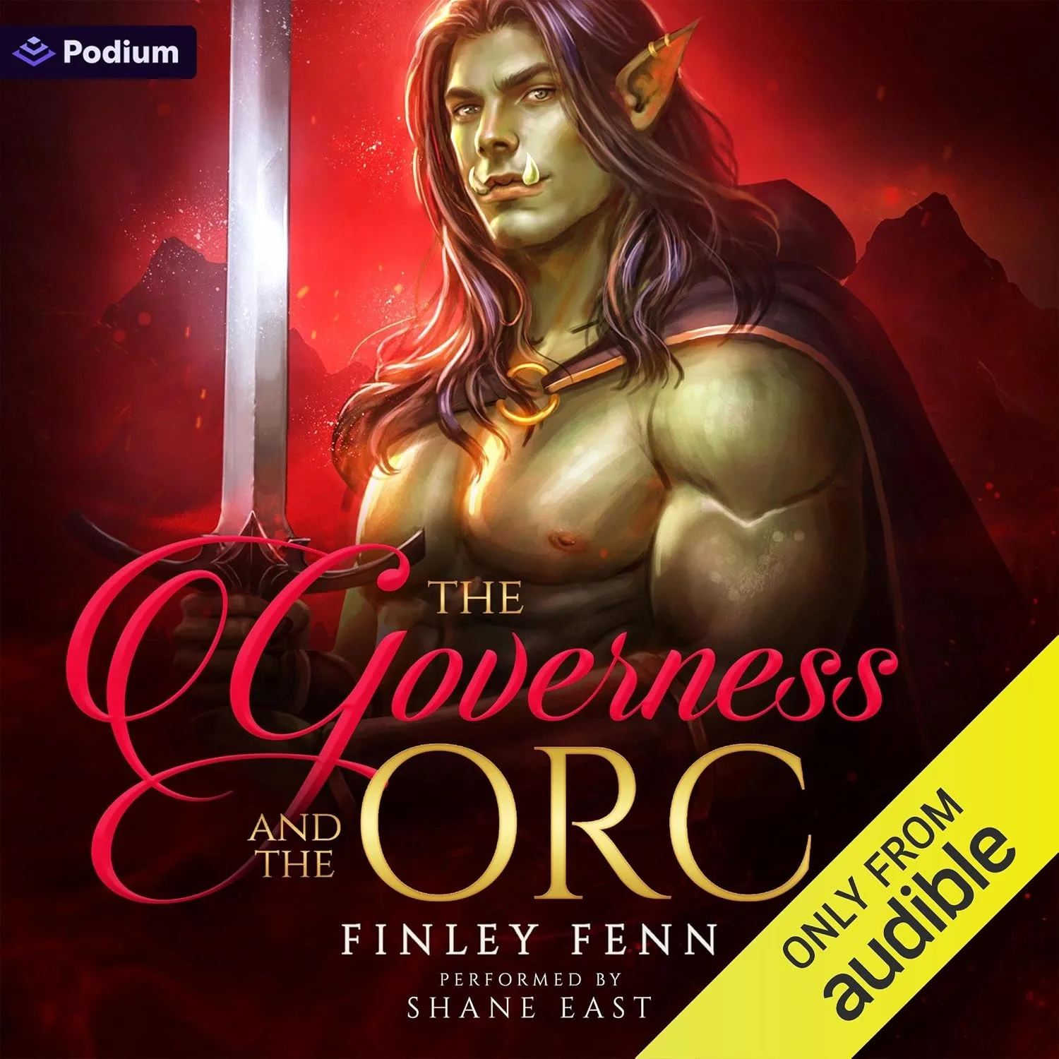 Portada de The Governess and the Orc: An Orc Sworn Standalone