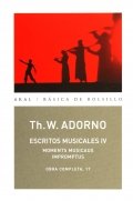 Escritos musicales IV de Theodor W. Adorno